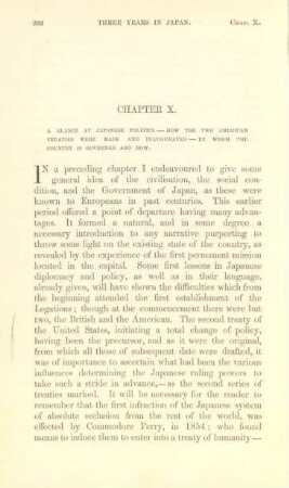 Chapter X. A glance at Japanese politics - How the two American treaties were ...