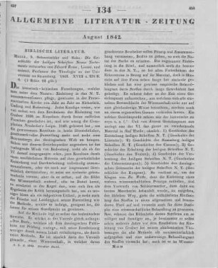Reuss, E.: Die Geschichte der Heiligen Schriften Neuen Testaments. Halle: Schwetschke 1842