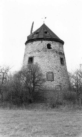 Dresden-Leutewitz. Leutewitzer Windmühle, Turmholländer, Baujahr 1839, Steinbacher Straße 56