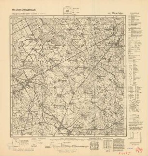1195 Kreuzingen, Topographische Karte 1:25000 (4-cm-Karte)