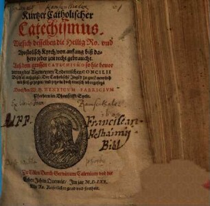 Kurzer Catholischer Catechismus