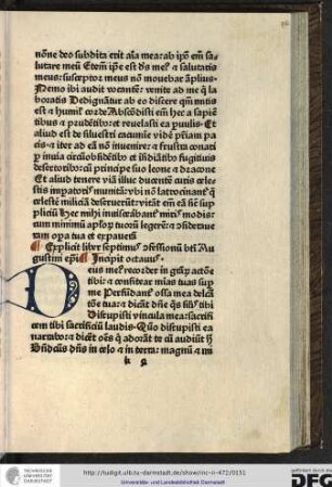 Incipit octavus.