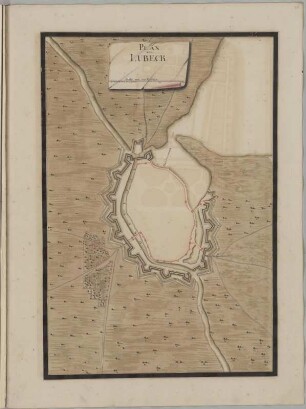 Plan von Lubeck