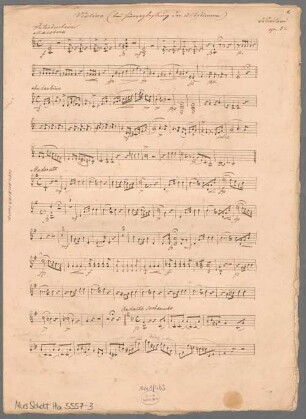 Potpourris, op. 32, arrangiert, Violine. - BSB Mus.Schott.Ha 5557-3