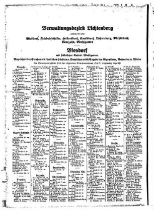 Biesdorf, Friedrichsfelde mit Karlshorst, Hellersdorf, Kaulsdorf