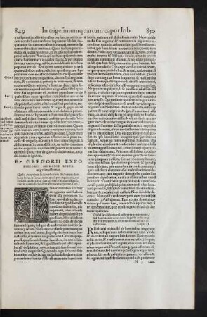 B. Gregorii Expositionis Moralis Liber vigesimussextus.