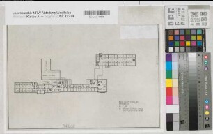 Arnsberg, Regierungshauptgebäude, Obergeschoss Neubau, Dachgeschoss Altbau, Grundrisse
