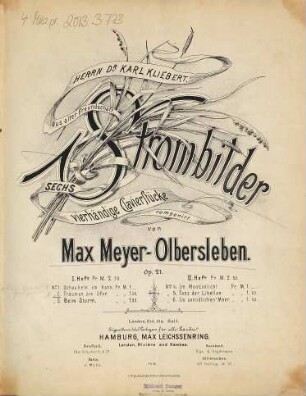Strombilder : sechs vierhändige Clavierstücke ; op. 21, 2. Träumen am Ufer