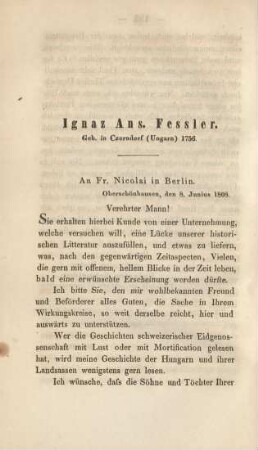 Ignaz Ans. Fessler