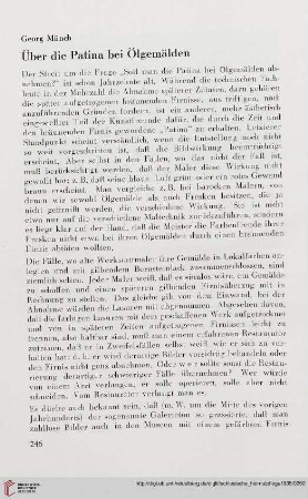 1: Über die Patina bei Ölgemälden