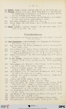 Consularmünzen (Nr. 474-1013)