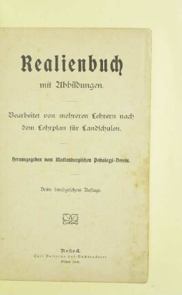 Realienbuch mit Abbildungen