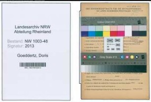 Entnazifizierung Doris Goeddertz , geb. 05.07.1920 (Lehrerin)