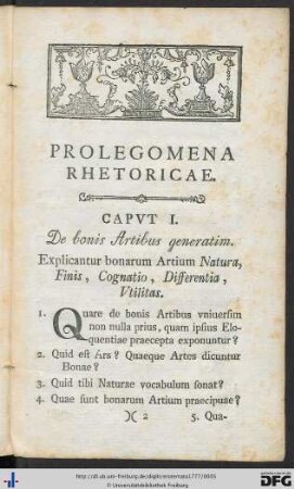 Prolegomena Rhetoricae.