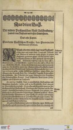 Das dritte Buch: Der newen Persianischen ReiseBeschreibung/handelt von Rußland und dessen Einwohnern