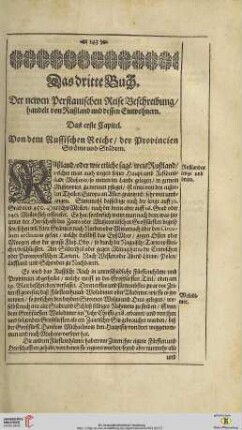 Das dritte Buch: Der newen Persianischen ReiseBeschreibung/handelt von Rußland und dessen Einwohnern