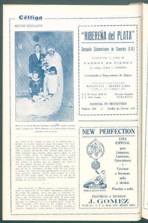 Notas sociales : [Retrato de] Boda de la señorita Rosalía Fernández [...] con el señor AtilanoAllonca, celebrada el 15 del actual.