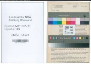 Entnazifizierung Eduard Stiepel , geb. 03.07.1888 (Postmeister)