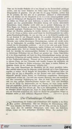 Die Siebenbürger Sachsen