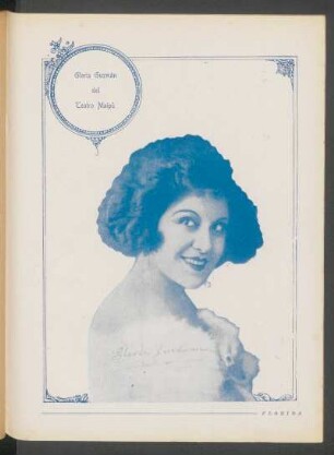 [Fotografía de] Gloria Guzmán del teatro Maipú