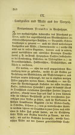 Landgräben und Wälle aus der Vorzeit