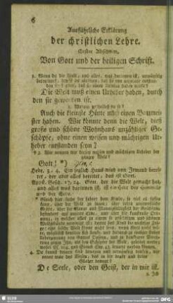 Ausführliche Erklärung der christlichen Lehre