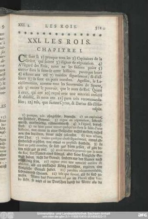 XXI. Les Rois.