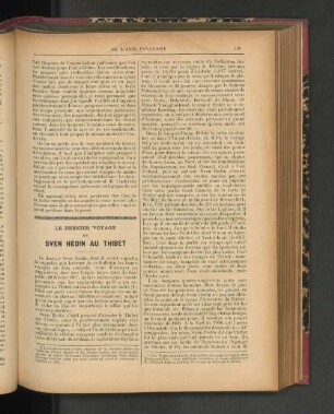 Le Dernier Voyage de Sven Hedin au Thibet.