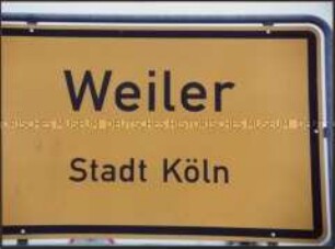 Ortsschild von Weiler (Sonderthema: Langeweile)