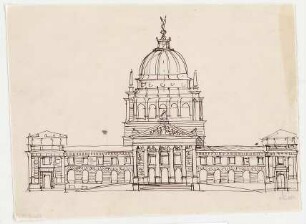 Thiersch, Friedrich von; Leipzig (Sachsen); Reichsgericht - Fassade (Ansicht)