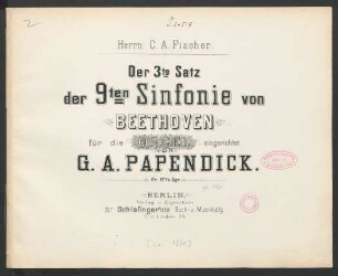 Der 3te Satz der 9ten Sinfonie