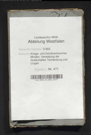 Bepflanzung der Dämme in den Grafschaften Tecklenburg und Lingen