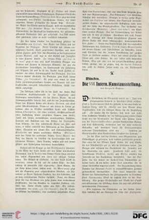 6: München. Die VIII. Intern. Kunstausstellung