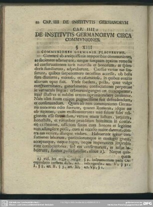 Cap. IIII De Institutis Germanorum Circa Communiones