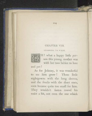 Chapter VIII. Learning to walk.
