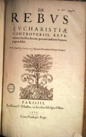 De Rebvs Evcharistiae Controversis, Repetitiones seu libri decem