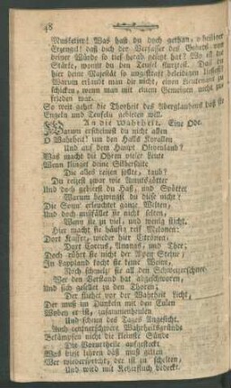 An die Wahrheit. Eine Ode