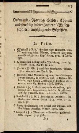 115-120, In Folio. In Quarto.
