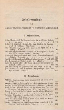 703-704 Inhaltsverzeichnis