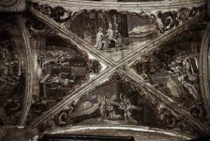 Christus vor Pilatus, Dornenkrönung, Kreuztragung und Grablegung