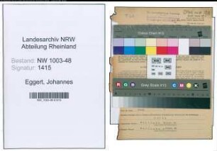 Entnazifizierung Johannes Eggert , geb. 26.08.1890 (Lehrer)