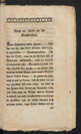 Noch ein Wort an die Kunstrichter