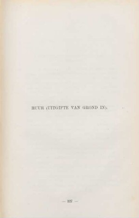 Huur (Uitgifte van grond in)