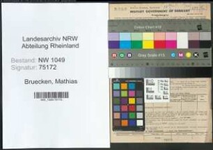 Entnazifizierung Mathias Bruecken , geb. 11.04.1893 (Spediteur)
