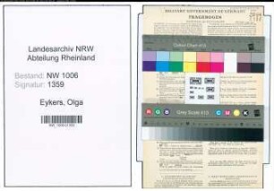 Entnazifizierung Olga Eykers , geb. 06.08.1900 ()