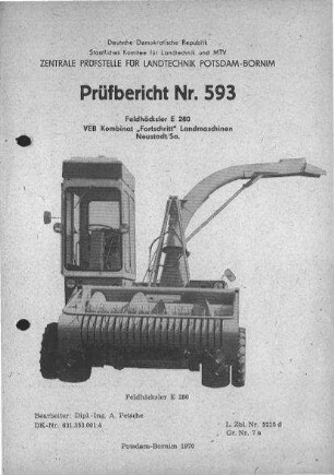 Feldhäcksler E 280