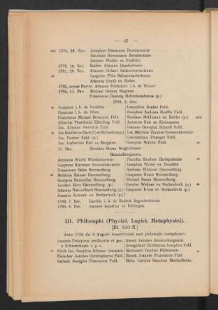 III. Philosophi (Physici, Logici, Metaphysici).