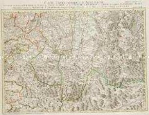 Grand Atlas . Bl. 68 (Bayern, Tirol, Augsburg, Allgäu...): Contenant une Partie de Baviére de Suabe du Comté de Tirol et de l'Eveché d'Augspourg, l'Algow, les quatres Seigneuries Autrichiennes devant la Montagne d'Arlenberg et et