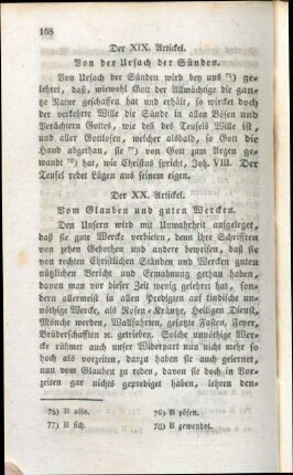 Der XIX. Artickel. Von der Ursach der Sünden.