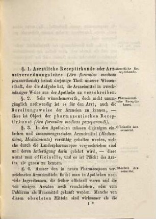 Die wichtigsten Regeln der allgemeinen und speciellen Receptirkunde für Ärzte